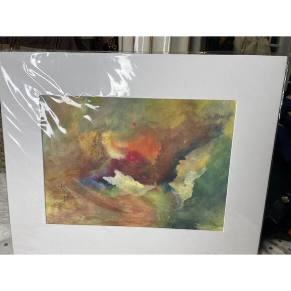 Original Abstract Watercolor – “Veil of Color” – 16x20 – Unframed - Picture 2 of 3